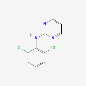 molecular formula C10H7Cl2N3 B12102620 2-Pyrimidinamine, N-(2,6-dichlorophenyl)- CAS No. 66501-16-4