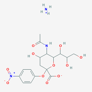 Azanium;5-acetamido-4-hydroxy-2-(4-nitrophenoxy)-6-(1,2,3-trihydroxypropyl)oxane-2-carboxylate