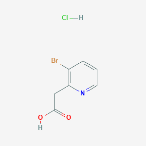 molecular formula C7H7BrClNO2 B12102647 2-(3-Bromo-2-pyridyl)acetic acid hydrochloride 