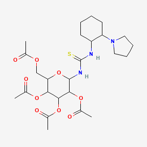 N-[(1R,2R)-2-(1-Pyrrolidinyl)cyclohexyl]-N'-(2,3,4,6-tetra-O-acetyl-beta-D-glucopyranosyl)thiourea