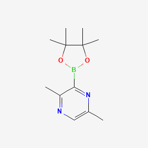 molecular formula C12H19BN2O2 B12102708 2,5-Dimethyl-3-(4,4,5,5-tetramethyl-1,3,2-dioxaborolan-2-YL)pyrazine 