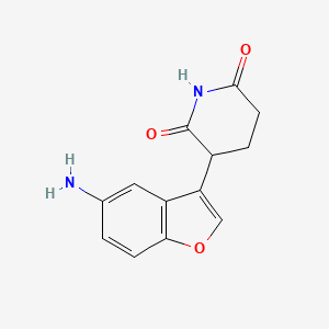 3-(5-Aminobenzofuran-3-yl)piperidine-2,6-dione