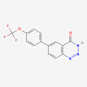 6-(4-(Trifluoromethoxy)phenyl)benzo[D][1,2,3]triazin-4(3H)-one