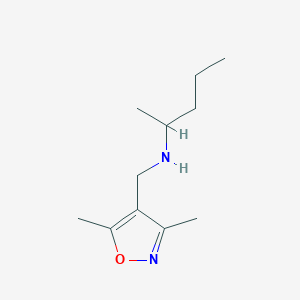 [(Dimethyl-1,2-oxazol-4-yl)methyl](pentan-2-yl)amine