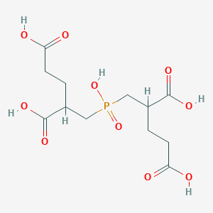 molecular formula C12H19O10P B1210302 2-[[2,4-Dicarboxybutyl(hydroxy)phosphoryl]methyl]pentanedioic acid CAS No. 229472-51-9