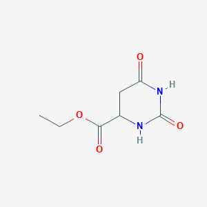 molecular formula C7H10N2O4 B12103029 Ethyl 2,6-dioxo-1,3-diazinane-4-carboxylate 