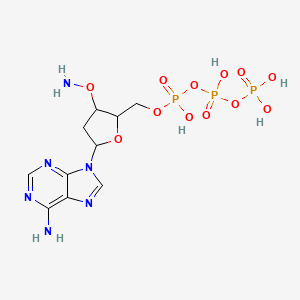 molecular formula C10H17N6O12P3 B12103044 3'-O-Amino-2'-deoxyadenosine 5'-triphosphate 