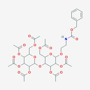 CarbaMicacid,[2-[[2,3,6-tri-O-acetyl-4-O-(2,3,4,6-tetra-O-acetyl-beta-D-glucopyranosyl)-beta-D-glucopyranosyl]oxy]ethyl]-,phenylMethylester(9CI)