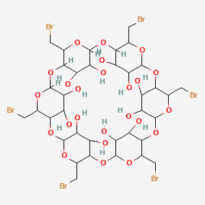 molecular formula C36H54Br6O24 B12103247 Hexakis-6-bromo-6-deoxy-alpha-cyclodextrin 