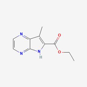 ethyl 7-methyl-5H-pyrrolo[2,3-b]pyrazine-6-carboxylate