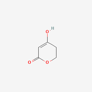 molecular formula C5H6O3 B12103280 2-Hydroxy-5,6-dihydropyran-4-one CAS No. 55100-07-7