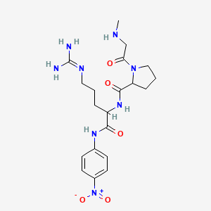 5-carbamimidamido-2-({1-[2-(methylamino)acetyl]pyrrolidin-2-yl}formamido)-N-(4-nitrophenyl)pentanamide