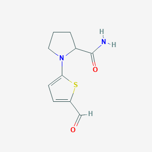 1-(5-Formylthiophen-2-yl)pyrrolidine-2-carboxamide