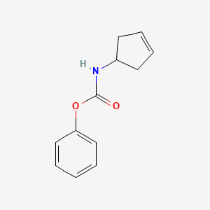 molecular formula C12H13NO2 B12103322 phenyl N-cyclopent-3-en-1-ylcarbamate 