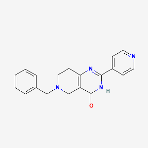 6-Benzyl-2-(pyridin-4-yl)-5,6,7,8-tetrahydropyrido[4,3-d]pyrimidin-4-ol