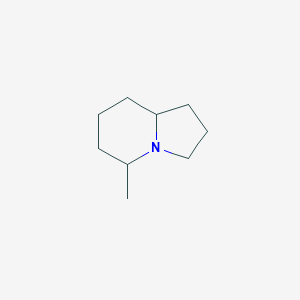 Indolizine, octahydro-5-methyl-, (5R,8aR)-(9CI)