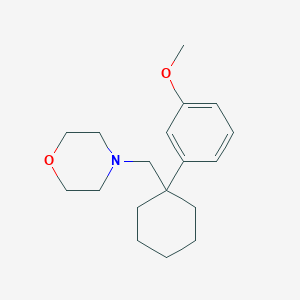 molecular formula C18H27NO2 B12103432 Morpholine, 4-[[1-(3-methoxyphenyl)cyclohexyl]methyl]- CAS No. 138873-80-0