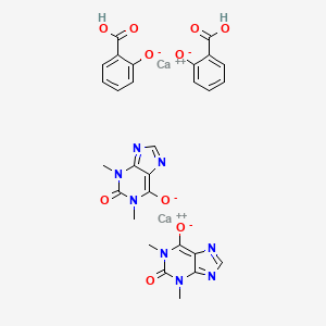 molecular formula C28H24Ca2N8O10 B12103434 1,3-Dimethylxanthine calcium CAS No. 37287-41-5