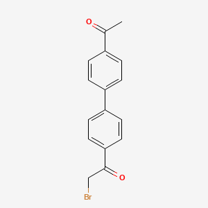 molecular formula C16H13BrO2 B12103472 1-(4'-Acetyl[1,1'-biphenyl]-4-yl)-2-bromo-ethanone 