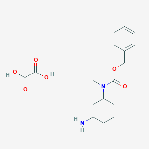 molecular formula C17H24N2O6 B12103517 benzyl N-(3-aminocyclohexyl)-N-methylcarbamate;oxalic acid 