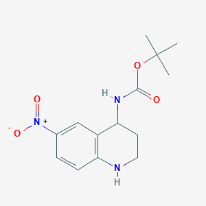 tert-butyl N-(6-nitro-1,2,3,4-tetrahydroquinolin-4-yl)carbamate