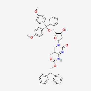 9H-fluoren-9-ylmethyl N-[1-[5-[[bis(4-methoxyphenyl)-phenylmethoxy]methyl]-4-hydroxyoxolan-2-yl]-5-methyl-2-oxopyrimidin-4-yl]carbamate