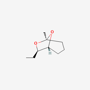 molecular formula C9H16O2 B1210355 (1R,5S,7R)-7-乙基-5-甲基-6,8-二氧杂双环[3.2.1]辛烷 CAS No. 20290-99-7