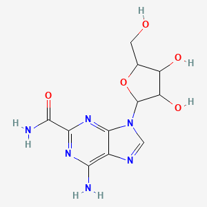 6-Amino-9-[3,4-dihydroxy-5-(hydroxymethyl)oxolan-2-yl]purine-2-carboxamide