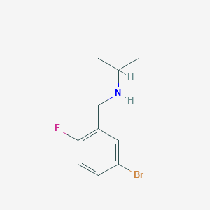 molecular formula C11H15BrFN B12103588 [(5-Bromo-2-fluorophenyl)methyl](butan-2-yl)amine 