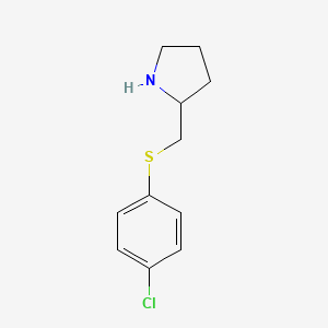 2-([(4-Chlorophenyl)sulfanyl]methyl)pyrrolidine