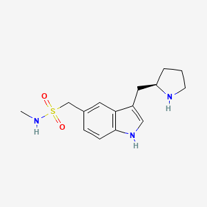 B1210364 N-Methyl-3-(pyrrolidin-2-ylmethyl)-1H-indole-5-methanesulfonamide CAS No. 143321-78-2