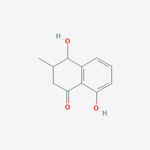 molecular formula C11H12O3 B12103745 4,8-dihydroxy-3-methyl-3,4-dihydro-2H-naphthalen-1-one 