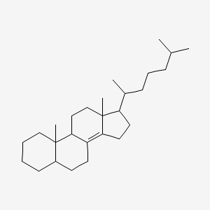 molecular formula C27H46 B12103776 10,13-dimethyl-17-(6-methylheptan-2-yl)-2,3,4,5,6,7,9,11,12,15,16,17-dodecahydro-1H-cyclopenta[a]phenanthrene 