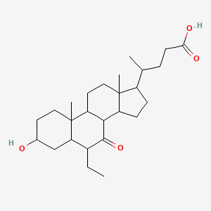 molecular formula C26H42O4 B12103797 6beta-Ethyl-7-keto-obeticholicAcid 