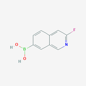 molecular formula C9H7BFNO2 B12103831 (3-Fluoroisoquinolin-7-yl)boronic acid 