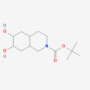 tert-butyl 6,7-dihydroxy-3,4,4a,5,6,7,8,8a-octahydro-1H-isoquinoline-2-carboxylate