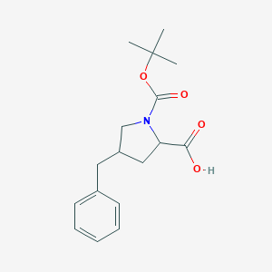molecular formula C17H23NO4 B121040 (2S,4R)-4-苄基-1-(叔丁氧羰基)吡咯烷-2-羧酸 CAS No. 153074-95-4