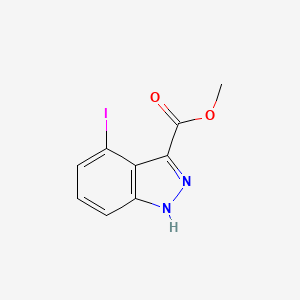 molecular formula C9H7IN2O2 B12104017 methyl 4-iodo-1H-indazole-3-carboxylate 