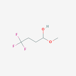 molecular formula C5H9F3O2 B12104049 1-Butanol, 4,4,4-trifluoro-1-methoxy- CAS No. 92670-98-9