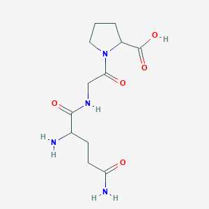 1-[2-[(2,5-diamino-5-oxopentanoyl)amino]acetyl]pyrrolidine-2-carboxylic acid