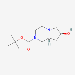 tert-butyl (7S,8aR)-7-hydroxy-octahydropyrrolo[1,2-a]piperazine-2-carboxylate