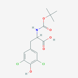 molecular formula C14H17Cl2NO5 B12104149 N-Boc-3,5-dichloro-L-tyrosine 