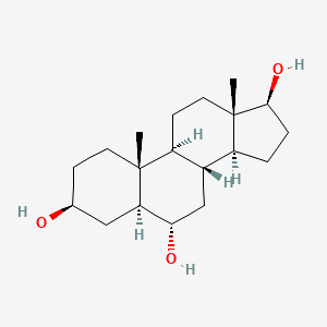 molecular formula C19H32O3 B1210418 3β,6α,17β-三羟基-5α-雄甾烷 CAS No. 49644-04-4