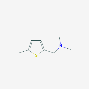 molecular formula C8H13NS B12104197 N,N-dimethyl-1-(5-methyl-2-thienyl)methanamine 