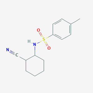 molecular formula C14H18N2O2S B12104236 N-[(1S,2S)-2-cyanocyclohexyl]-4-methylbenzenesulfonamide 