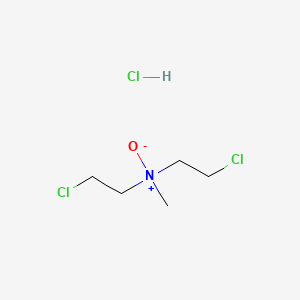 molecular formula C5H12Cl3NO B1210427 Nitrogen mustard N-oxide hydrochloride CAS No. 302-70-5