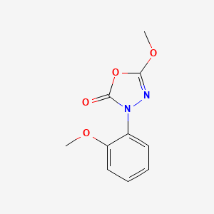 molecular formula C10H10N2O4 B1210434 Metoxadiazone CAS No. 60589-06-2