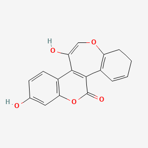 10,15-Dihydroxy-8,18-dioxatetracyclo[9.8.0.02,7.012,17]nonadeca-1(11),2(7),3,9,12(17),13,15-heptaen-19-one