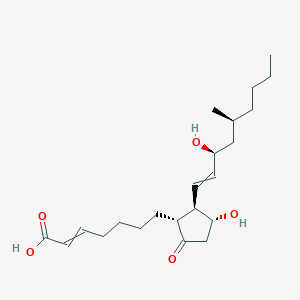 molecular formula C22H36O5 B1210440 7-[(1R,2R,3R)-3-hydroxy-2-[(3S,5S)-3-hydroxy-5-methylnon-1-enyl]-5-oxocyclopentyl]hept-2-enoic acid 