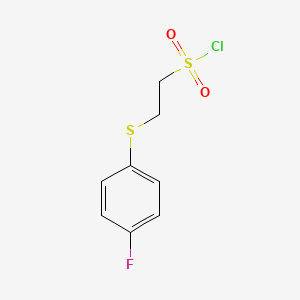 molecular formula C8H8ClFO2S2 B12104433 2-[(4-Fluorophenyl)sulfanyl]ethane-1-sulfonyl chloride CAS No. 1354949-84-0